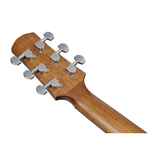 Ibanez AAD70CE Transparent Charcoal Burst Low Gloss top, Natural Open Pore back and sides Acoustic Guitar