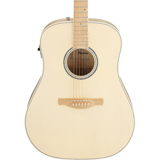 Ibanez AAD77M1E Open Pore Antique White Acoustic Guitar