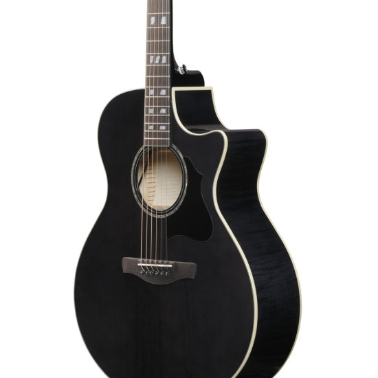 Ibanez AE170 Transparent Black High Gloss Acoustic Guitar