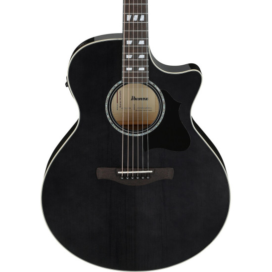 Ibanez AE170 Transparent Black High Gloss Acoustic Guitar