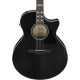 Ibanez AE170 Transparent Black High Gloss Acoustic Guitar