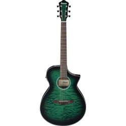 Ibanez AEWC16QA Transparent Emerald Burst High Gloss top, Natural High Gloss back and sides Acoustic Guitar