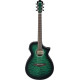 Ibanez AEWC16QA Transparent Emerald Burst High Gloss top, Natural High Gloss back and sides Acoustic Guitar