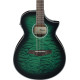 Ibanez AEWC16QA Transparent Emerald Burst High Gloss top, Natural High Gloss back and sides Acoustic Guitar