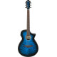 Ibanez AEWC16QA Transparent Blue Sunburst High Gloss top, Natural High Gloss back and sides Acoustic Guitar