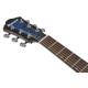 Ibanez AEWC16QA Transparent Blue Sunburst High Gloss top, Natural High Gloss back and sides Acoustic Guitar