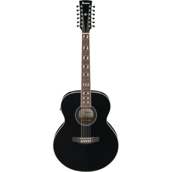 Ibanez AJ7012M1E Black High Gloss Acoustic Guitar