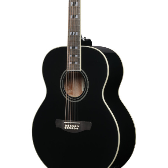 Ibanez AJ7012M1E Black High Gloss Acoustic Guitar