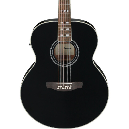 Ibanez AJ7012M1E Black High Gloss Acoustic Guitar