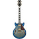 Ibanez AM93QA Jet Blue Burst Electric Guitar