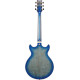 Ibanez AM93QA Jet Blue Burst Electric Guitar