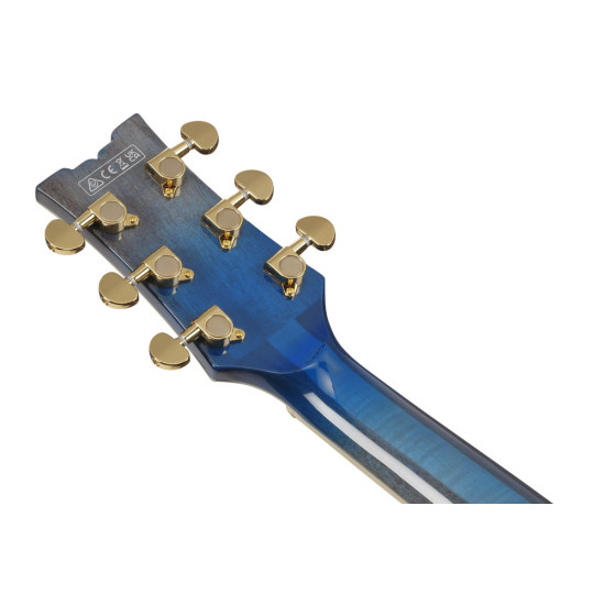 Ibanez AM93QA Jet Blue Burst Electric Guitar