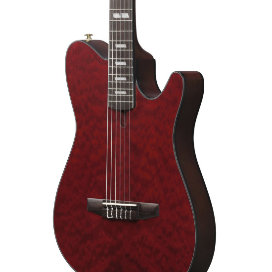 Ibanez FRH20QMN Wine Red Low Gloss Nylon String Guitar