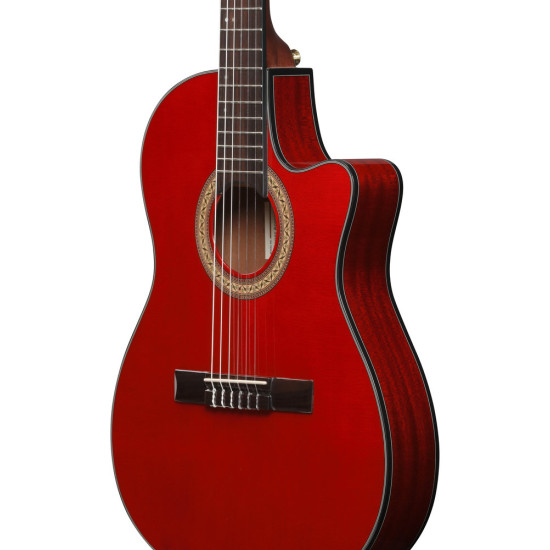 Ibanez GA35TCE Sapphire Red High Gloss Acoustic Guitar