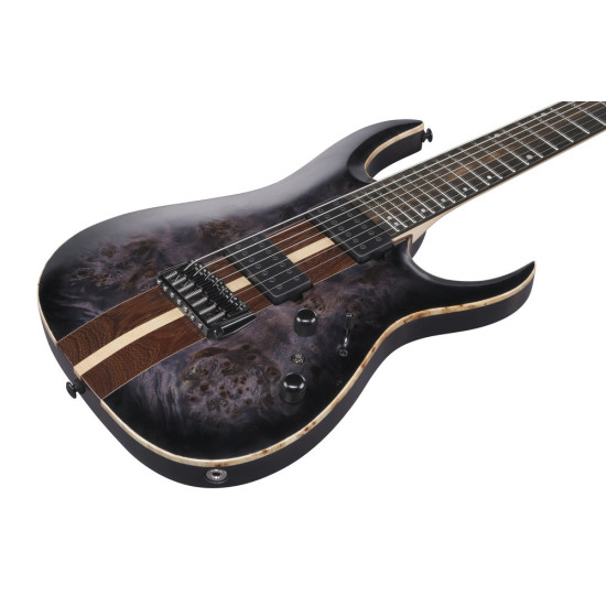 Ibanez RGA217P1PB Deep Twilight Burst Low Gloss 7 String Electric Guitar with Bag