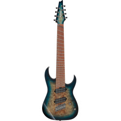 Ibanez RGMS8PB Cosmic Blue Starburst 8 String Electric Guitar