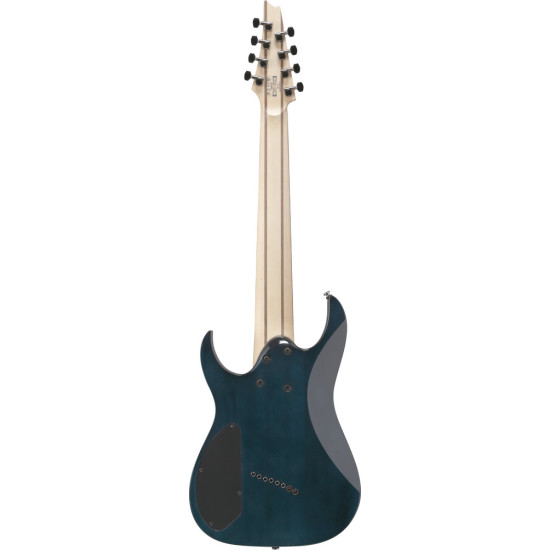 Ibanez RGMS8PB Cosmic Blue Starburst 8 String Electric Guitar