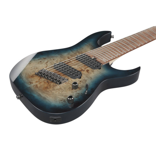 Ibanez RGMS8PB Cosmic Blue Starburst 8 String Electric Guitar