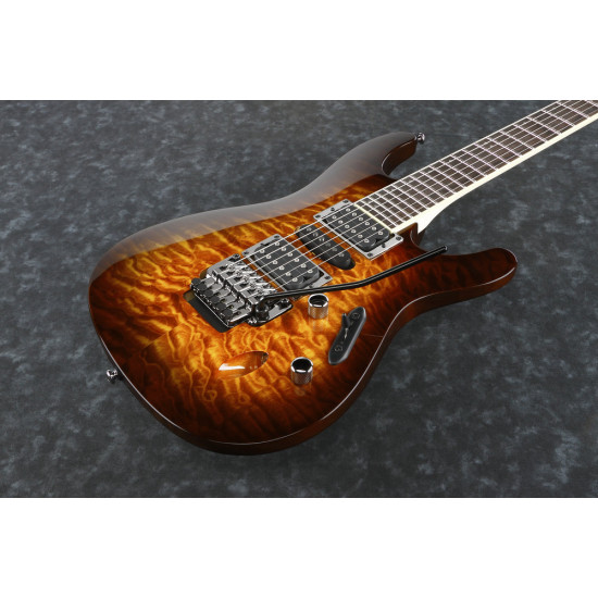 Ibanez S670QM Dragon Eye Burst Electric Guitar