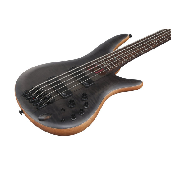 Ibanez SR1455DW Transparent Gray Flat 5 String Bass