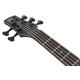 Ibanez SR1455DW Transparent Gray Flat 5 String Bass