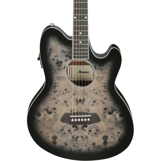 Ibanez TCY10PA Transparent Brown Black Burst High Gloss Acoustic Guitar