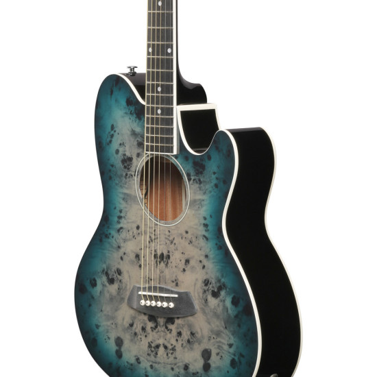Ibanez TCY10PA Cosmic Blue Starburst High Gloss Acoustic Guitar