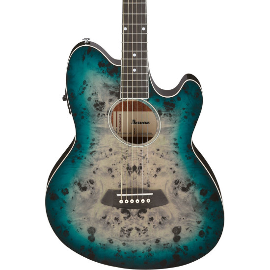 Ibanez TCY10PA Cosmic Blue Starburst High Gloss Acoustic Guitar