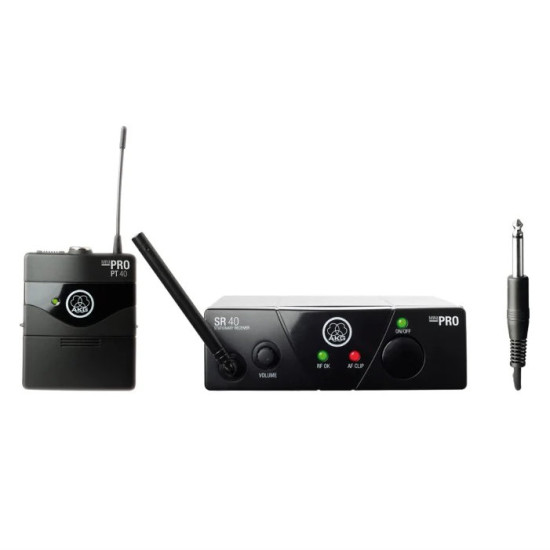 AKG WMS-S4025INSTD  WMS 40 Mini US25 Wireless Microphone System Single Instrument Body Pack D