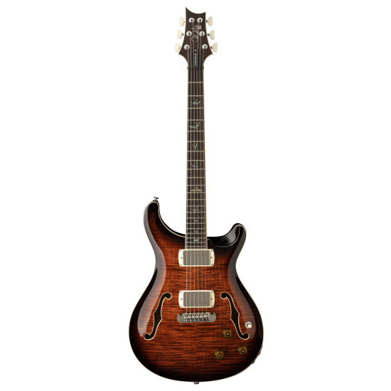 PRS SE Hollowbody II Piezo: Orange Tiger Smoke Burst