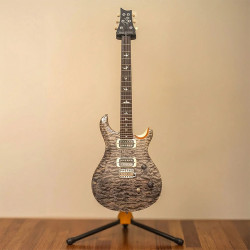 PRS SE CE24 Quilt: Charcoal Top, WDH Swamp Ash Back