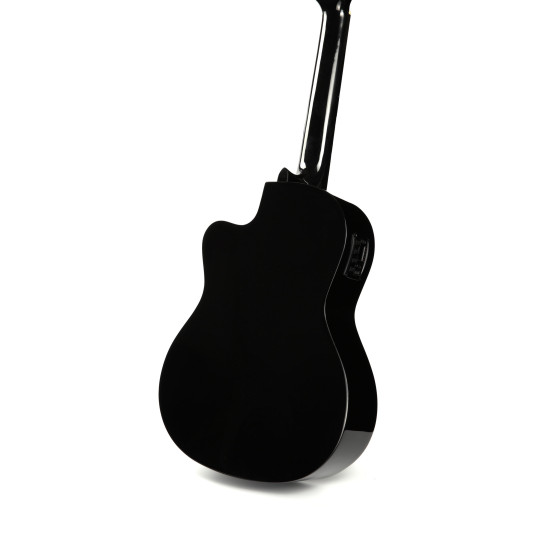 Valencia VC104CEBK Classical Guitar - Cutaway, Electric Acoustic