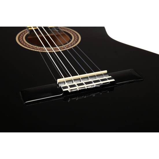 Valencia VC104CEBK Classical Guitar - Cutaway, Electric Acoustic