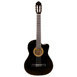 Valencia VC104CEBK Classical Guitar - Cutaway, Electric Acoustic