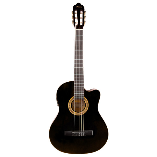 Valencia VC104CEBK Classical Guitar - Cutaway, Electric Acoustic