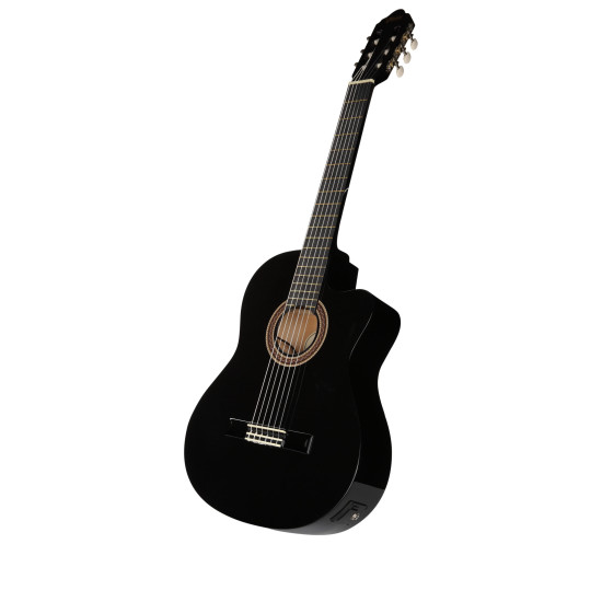 Valencia VC104CEBK Classical Guitar - Cutaway, Electric Acoustic
