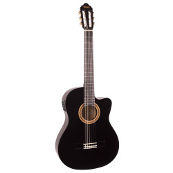 Valencia VC104CEBK Classical Guitar - Cutaway, Electric Acoustic