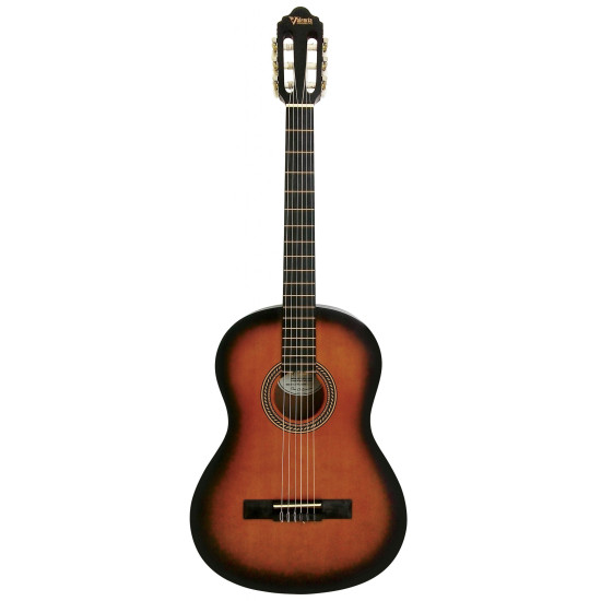 Valencia VC204HCSB Classical Guitar - Hybrid, Thin Neck