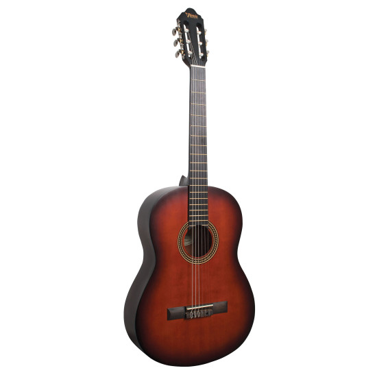 Valencia VC204HCSB Classical Guitar - Hybrid, Thin Neck