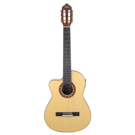 Valencia VC304CEL Classical Guitar - Cutaway, Electric Acoustic - Left Hand