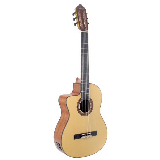 Valencia VC304CEL Classical Guitar - Cutaway, Electric Acoustic - Left Hand