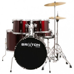Brixton 5-Piece Drum Kit + Stool + Cymbals 