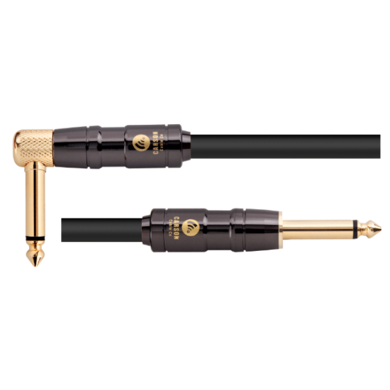 Carson Pro CAR20SL 20-Foot Straight To Right Angle Noiseless Instrument Cable Carson Pro CAR20SL 20-Foot Straight To Right Angle Noiseless Instrument Cable