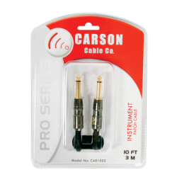 Carson Pro CAR10SS 10-Foot Straight Noiseless Instrument Cable