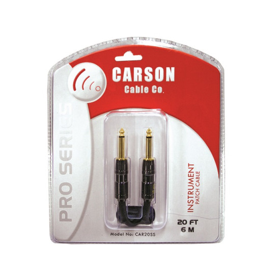 Carson Pro CAR20SS 20-Foot Straight Noiseless Instrument Cable Carson Pro CAR20SS 20-Foot Straight Noiseless Instrument Cable