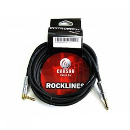 Carson ROK20SL 20-Foot Straight To Right Angle Noiseless Instrument Cable Carson ROK20SL 20-Foot Straight To Right Angle Noiseless Instrument Cable