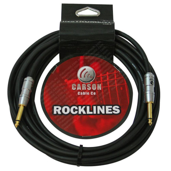 Carson ROK10SS 10-Foot Straight Noiseless Instrument Cable Carson ROK10SS 10-Foot Straight Noiseless Instrument Cable