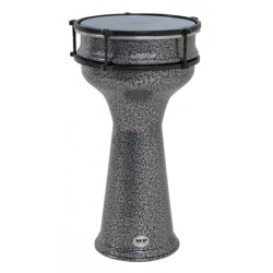 Mano Percussion 15" High Tunable Aluminium Darbuka with Black Pewter 