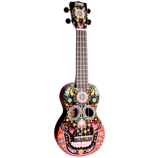 Mahalo Art Series Day Of The Dead Skull Soprano Ukulele Mahalo Art Series Day Of The Dead Skull Soprano Ukulele