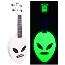 Mahalo Creative Alien Glow In The Dark Soprano Ukulele 